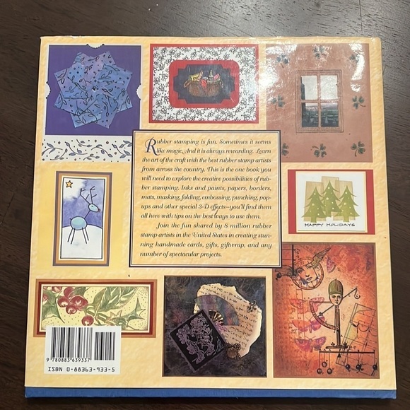 Crafts- Great Rubber Stamping Hardcover Book and 5 Stamps - Picture 4 of 15